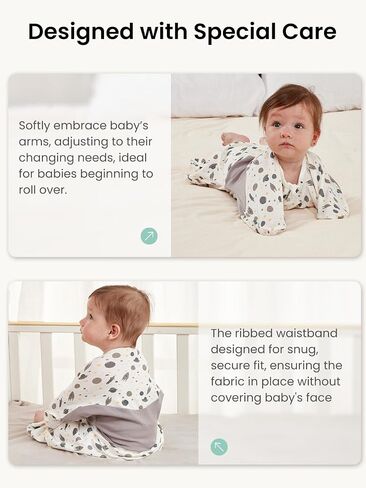 GROWNSY Swaddle Sleep Sack 6-9 Months, Starfish Design Baby Swaddle Sack, Dual-Zipper for Easy Diaper Changes, Proper Hip Development & Openable Foot Button, 19-27 lbs, Space Tourism in Saudi Arabia