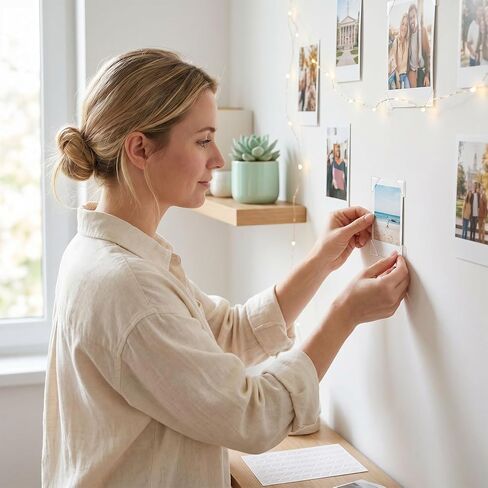 1428 Pcs Self-Adhesive Photo Corners for Scrapbooking, 14 Sheets PVC Picture Mounting Corner Stickers, Invisible Photo Edge Stickers for Family Album DIY Crafts Journal - Clear in Kuwait