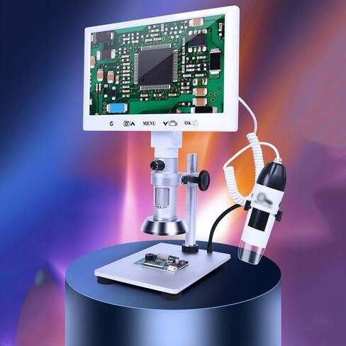 Industrial Microscope 1600w Pixel Photography Audio Video Connected to The Computer in Kuwait