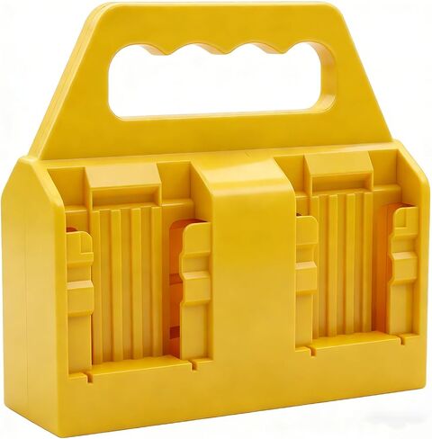 4-Slot Battery Holder Compatible for DeWalt 20V 60V Batteries,Heavy Duty ABS Carrying Case Organizer with Handle, Portable Storage for 2.0Ah-10.0Ah Batteries (Battery Not Included) in Kuwait