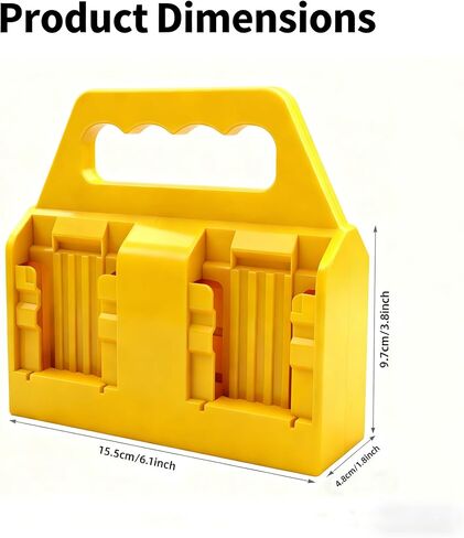4-Slot Battery Holder Compatible for DeWalt 20V 60V Batteries,Heavy Duty ABS Carrying Case Organizer with Handle, Portable Storage for 2.0Ah-10.0Ah Batteries (Battery Not Included) in Kuwait