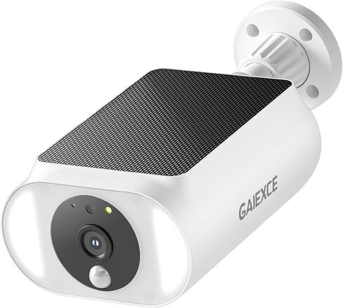 Solar Security Camera, Wireless Security Camera Outdoor, 2K with Integrated Solar Panel, 2.4/5 GHz Wi-Fi, for Surveillance, Need SD Card(NOT Included) Cloud Storage is Optional(Need Charge) in Kuwait