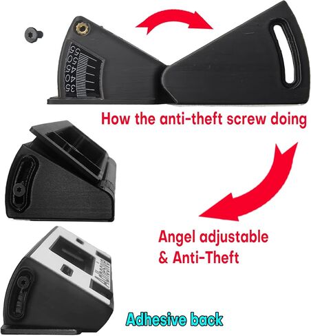 30°-55° Adjustable Angle Mount Bracket for Wyze Battery Video Doorbell, Both Drill & No Drill Aavailable with Security Screws (Angle Mount) in Saudi Arabia