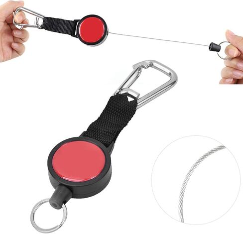 Scuba Diving Lanyard, Stainless Steel Diving Spring Coiled Lanyard Clip with Quick Release Buckle for Scuba Diving, Flashlights, Cameras in Saudi Arabia