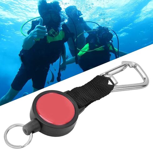 Scuba Diving Lanyard, Stainless Steel Diving Spring Coiled Lanyard Clip with Quick Release Buckle for Scuba Diving, Flashlights, Cameras in Saudi Arabia
