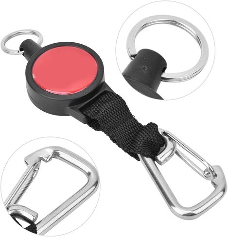 Scuba Diving Lanyard, Stainless Steel Diving Spring Coiled Lanyard Clip with Quick Release Buckle for Scuba Diving, Flashlights, Cameras in Saudi Arabia