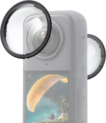 FiTSTILL Premium Glass Lens Guards Only for Insta 360 X5 in Saudi Arabia