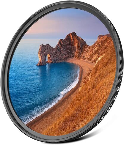 ARTCISE UV Camera Lens Filter 77mm – Ultra-Slim Multi-Coated UV Protective Filter with HD Optical Glass, Scratch Resistant, Waterproof, Anti-Oil Coating, CNC Aluminum Alloy Frame (58mm) in Kuwait