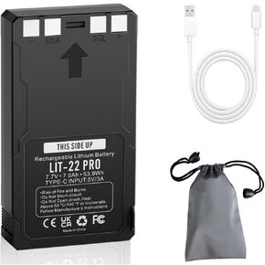 1 Pack LIT-22 Battery Pack Replacement for Cellular Trail Cameras Flex M/Plus/S,Flex G-36, Rechargeable Lithium Battery LIT-22 Pro 7000mAh in Kuwait