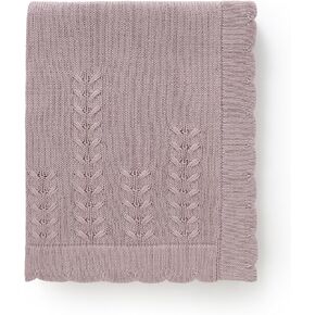 Cotton Baby Blanket Newborn Breathable Knit Receiving Blanket | for Sleep Stroller&Nursery Soft Lightweight Infant Throw for Sensitive Skin Boy Girl Gift 30x40 Inch in Saudi Arabia