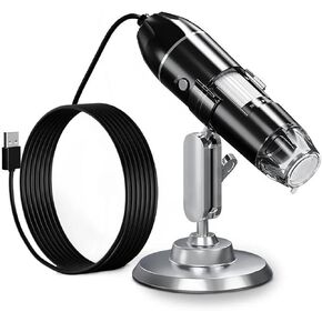 USB Microscope, Type C USB Portable Electronic Microscope 1600X 1000X 500X Digital Microscope Camera(500X) in Saudi Arabia