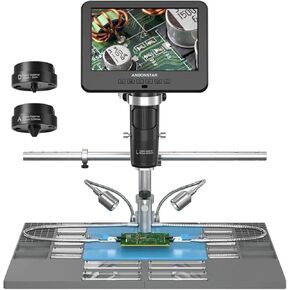 USB Microscope, 2000X UHD 2160P HDMI Digital Microscope AD246SM- for PCB SMD Soldering for Phone Repair Tools(AD246SM-Plus(7inch)) in Saudi Arabia