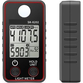 Light Meter, Handheld Digital Illuminance Meter 0.5–300,000 Lux/Fc Light Meter Photometer(SK-8202) in Saudi Arabia