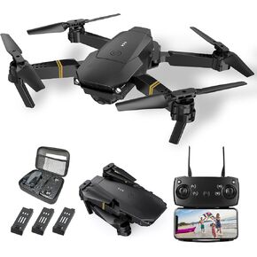 Drones with Camera for Adults 4K 1080P 3 Batteries Foldable FPV Mini Drone with Camera, Altitude Hold, One Key Take Off/Landing, 3 Speed Mode, 3D Flip, for15 Years Old Up in Kuwait