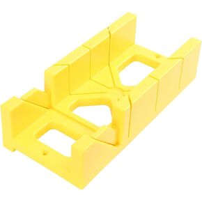 GreatNeck PMB12 Plastic Mitre Box, 12 Inch Mitre Box with 45°, 90°, and 135° Cutting Angles, Built-In 8 Inch Ruler, High-Impact Polystyrene Construction for Accurate Woodworking Cuts in Saudi Arabia