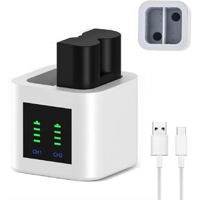 6040mAh Replacement Battery with Charger Station for Ring-Doorbell Camera 2/3/3plus/4, Stick Up Cam Battery and Spotlight Camera. (1 Charger（No Battery）) in Kuwait