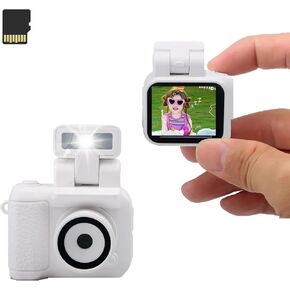 Xilecam Mini Camera Keychain with 32GB Card Mini Retro Camera Cameras Keychain Perfect for Vlogging and Daily Recording Gifts for Girl.It can be Hung on the Key（White） in Kuwait