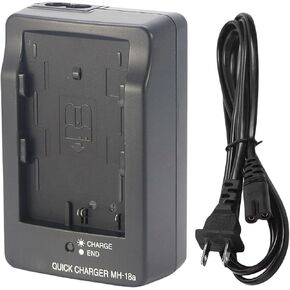 MH-18a EN-EL3 EN-EL3e EN-EL3a Battery Charger Compatible with Nikon D50 D70 D70s D80 D90 D100 D200 D300 D300s D700 Digital SLR Cameras & 120cm AC Power Cord in Saudi Arabia
