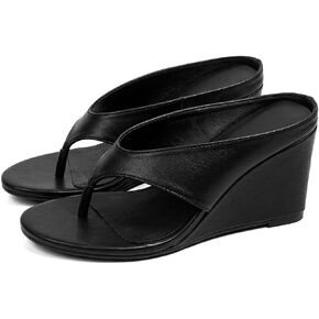 Womens Polka Dot Wedge Flip Flops Sandals Fashion Comfortable Open Round Toe Slip On High Heeled Thong Sandals for Summer Travel Vacation Party Beach Slides in Saudi Arabia