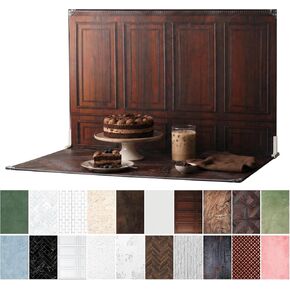 23 x 35 in Product Photography Backdrops, 10 Sheets, 20 Patterns | Double-Sided, Water-Resistant Backdrops for Food, Jewelry, Cosmetics, Crafts, Flat Lays and Content Creation in Saudi Arabia