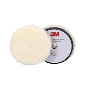 3M Perfect-It Random Orbital Medium Wool Compounding Pad, 34125 | 6 inch, White, 2 Pads, Orbital Pads for Automotive Compounding and Polishing in Saudi Arabia