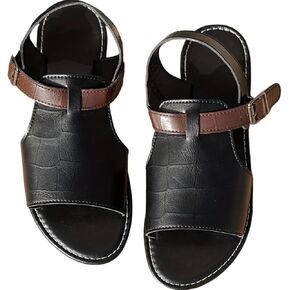 Stylish and elegant flat shoes, casual sandals, beach shoes, summer artificial leather, comfortable and wear-resistant women's, fish-mouth in Saudi Arabia