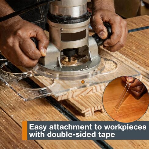 Circle Grommet Template, Transparent Acrylic Router Template for Woodworking, 13 Circle Sizes 1/4" to 3-1/2" for Inlays and Grommet Holes, Circle Maker Tool for DIY Projects in Saudi Arabia