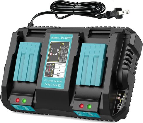 TeenPower 18V Rapid Dual Charger Replacement for Makita 18V Battery Charger Station in Saudi Arabia