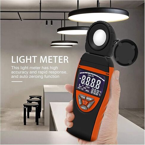 Light Meter, BT-8801A Digital Lux Meter 1–400,000 Lux Portable Light Intensity Tester in Saudi Arabia