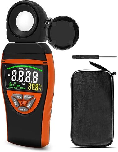 Light Meter, BT-8801A Digital Lux Meter 1–400,000 Lux Portable Light Intensity Tester in Saudi Arabia