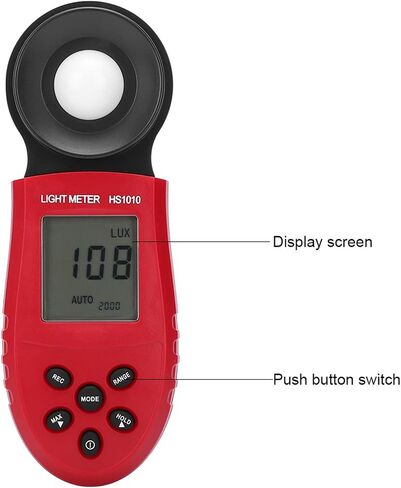Light Meter, Handheld Digital Light Meter with Large Screen ABS Illuminometer for Home and Office in Saudi Arabia