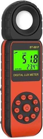 Light Meter, Professional Digital Light Meter Lux/FC Illuminance Tester 400,000 Lux Handheld Pocket Luxmet in Saudi Arabia