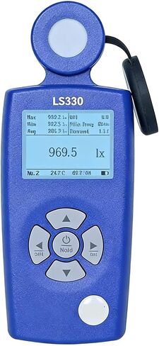 Light Meter, LS330 Spectral Illuminance Meter Digital Lux Meter with CCT UVI CRI Flicker Measurement in Saudi Arabia