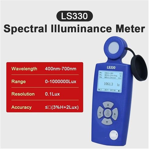 Light Meter, LS330 Spectral Illuminance Meter Digital Lux Meter with CCT UVI CRI Flicker Measurement in Saudi Arabia