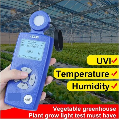 Light Meter, LS330 Spectral Illuminance Meter Digital Lux Meter with CCT UVI CRI Flicker Measurement in Saudi Arabia