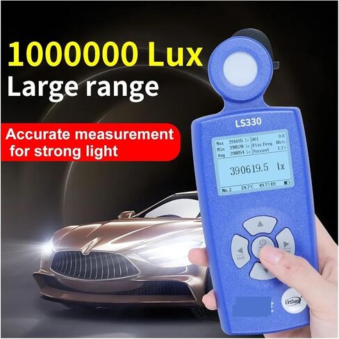 Light Meter, LS330 Spectral Illuminance Meter Digital Lux Meter with CCT UVI CRI Flicker Measurement in Saudi Arabia