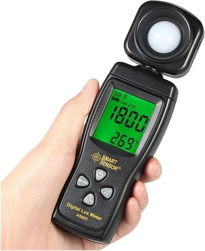 Light Meter, Mini Digital Lux Meter with LCD Display, Handheld Illuminometer 0–200000 Lux in Saudi Arabia