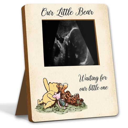 Winnie Baby Shower Decor - Picture Frame, Sign, Ultrasound Frame, Pregnancy Milestone Keepsake & Gender Reveal Decor in Saudi Arabia