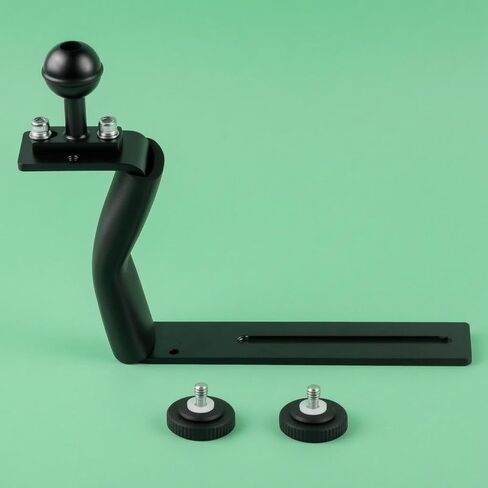 Underwater Camera Tray Bracket Knurled Knobs Z Shaped Camera Grip Bracket Sturdy Underwater Tray Handle in Kuwait