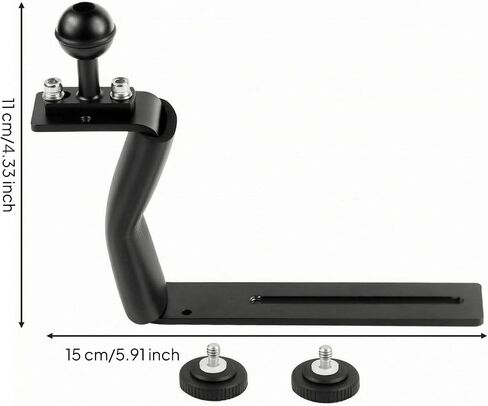 Underwater Camera Tray Ball Mount mountShaped Camera 1/4 Inch Thread Underwater Tray Handle in Saudi Arabia