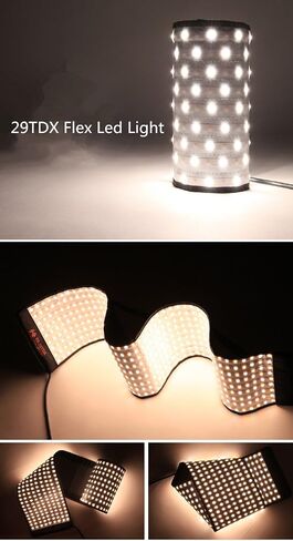 Falcon Eyes RX-29TDX Roll-Flex LED Bi-Color Dimmable 3000K-5600K Stuio Light with RC-5B 2.4G Wireless Remote Control (29TDX+Remote) in Saudi Arabia