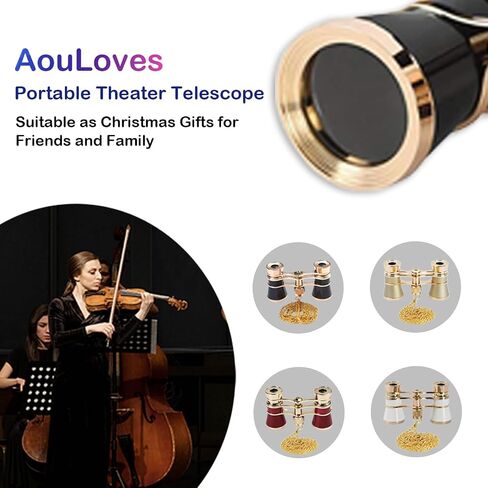 Opera Glasses Binoculars 3 X 25 Compact and Lightweight Optical BK7 Theater Glasses with Chain for Adults Kids Women in Concert Theater Opera in Saudi Arabia