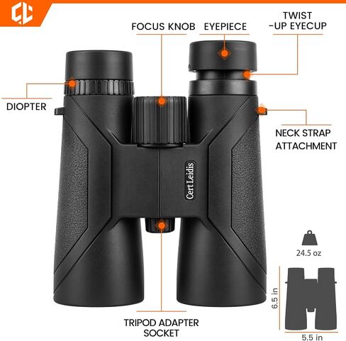 12x50 HD Binoculars for Adults High Powered, Super Bright BAK4 Prism & FMC Lense Waterproof Compact Binoculars for Bird Watching Hunting Stargazing Hiking Cruise Trave in Saudi Arabia