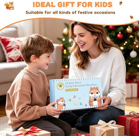 Phonics 55 Double-Sided Flash Cards with Squirrel Talking Pen Set, Over 800 Words Early Educational Learning Toys for Ages 2-6, Interactive Speech Book Card Game Gift, Homeschool Learning Supplies in Kuwait