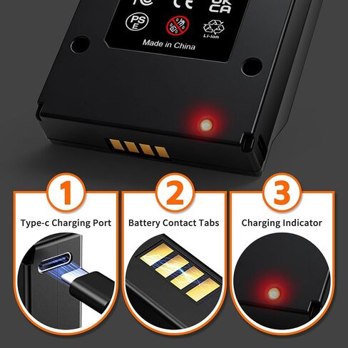 8000mAh Trail Camera Battery for GardePro & Meidase Wildlife Game Camera | For GardePro X66 Pro,X66 Pro Max,R3 Pro,E6 2.0 Pro,E8 2.0 Pro,Meidase P300 Pro,S965 Pro Wildlife Hunting Trail Camera Battery in Kuwait