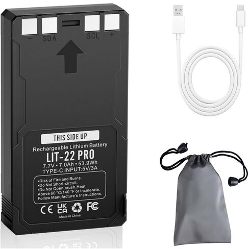 1 Pack LIT-22 Battery Pack Replacement for Cellular Trail Cameras Flex M/Plus/S,Flex G-36, Rechargeable Lithium Battery LIT-22 Pro 7000mAh in Kuwait
