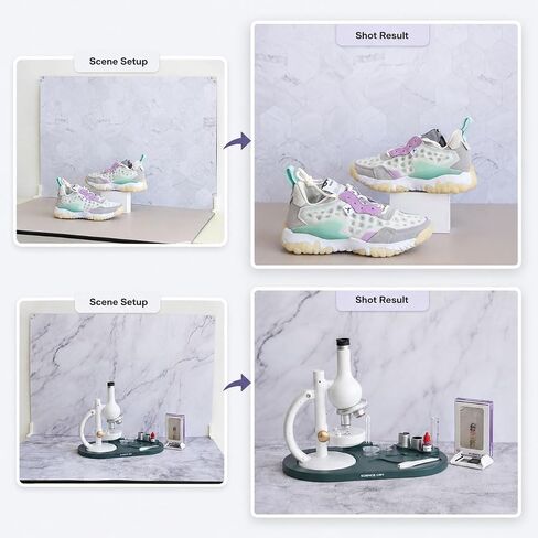 Product Photography Backdrops 22.5x34.5in, Photo Backdrop Board Kit with 10Pcs 20Patterns Double-Sided Background Paper, Food Photography Backdrops, Tabletop Photo Backdrop for Food Jewelry Cosmetics in Saudi Arabia