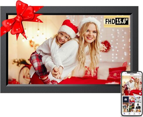 SAMMIX Digital Picture Frame 10.1 Inch WiFi Digital Photo Frame Electronic, IPS Touch Screen, 16GB, Tabletop&Wall-Mounted, Share Photos and Video with Uhale App, Birthday Gifts for Mom Women in Saudi Arabia