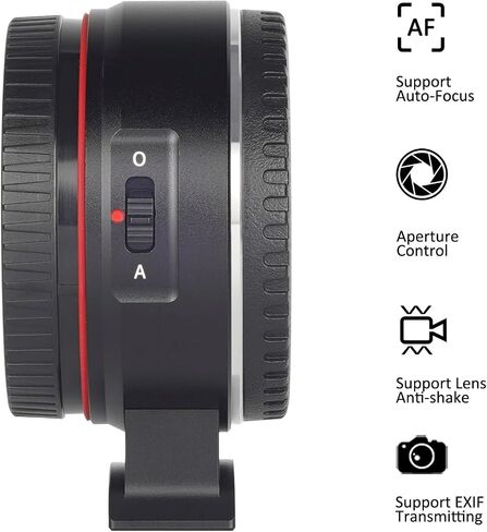 EF-L Auto-Focus Lens Adapter Compatible for Canon EF/EF-S Lens to L-Mount Camera Ieica sl/sl2/sl3/tl/cl, Iumix s1/s5/s9, Sigma bf/fp l in Saudi Arabia