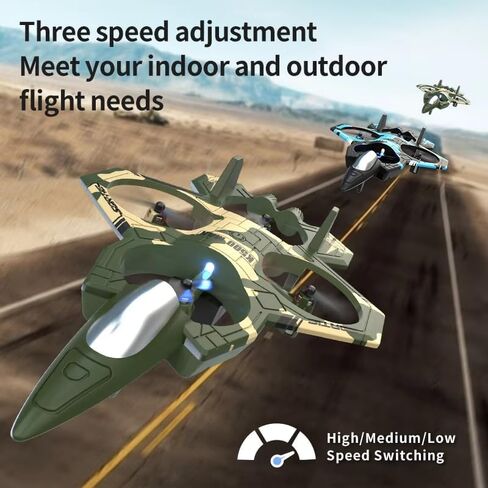 RC Fighter Jet Plane, K500 MAX Stunt Glider, 360° Flip, Gyro Stabilized | RC fighter jet glider with gyro stabilization, LED lights, one-key takeoff, EPP foam body, stable stunt flight control in Saudi Arabia